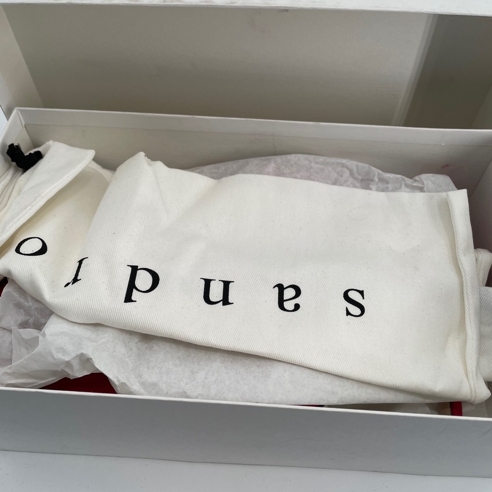 New Sandro Red Suede Pumps heels shoe size 7.5 , 6.5 - Picture 10 of 14